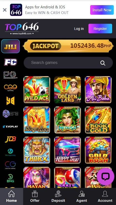 What benefits does Top646 casino offer